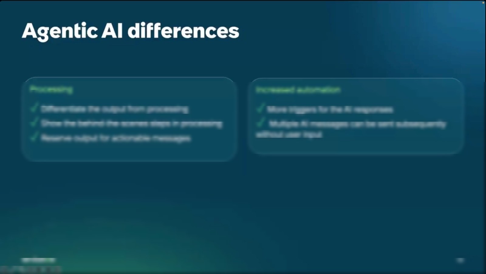 Training slide on agentic AI differences