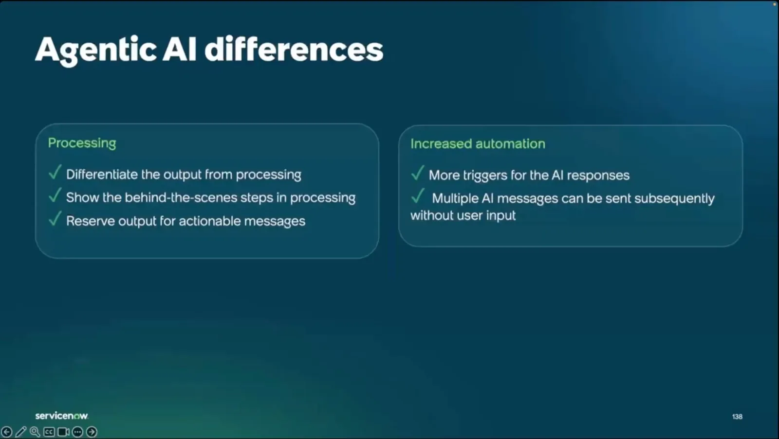 Training slide on agentic AI differences